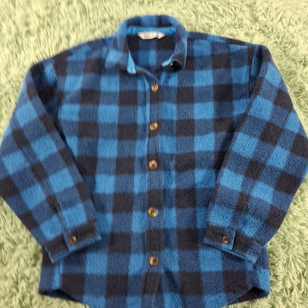 Dsg Flannel Womens Medium Blue Plaid Shacket